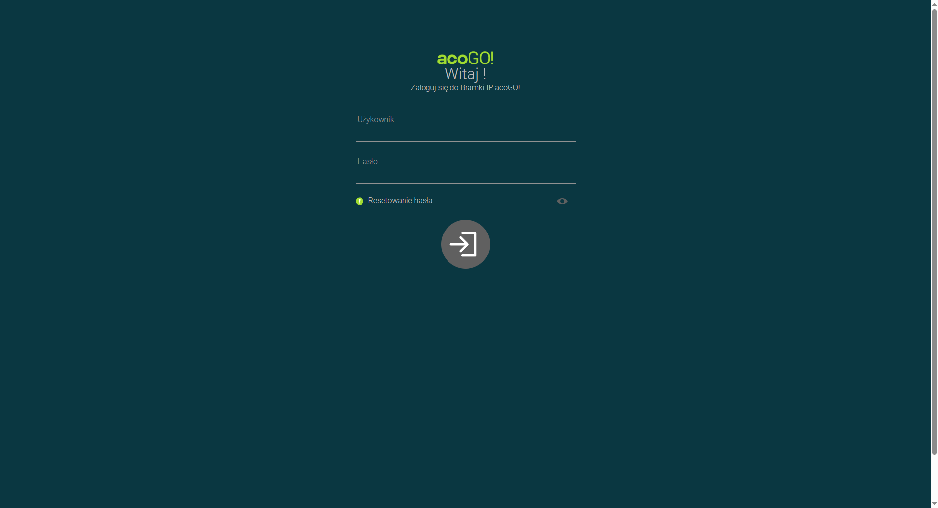 Logowanie do bramki